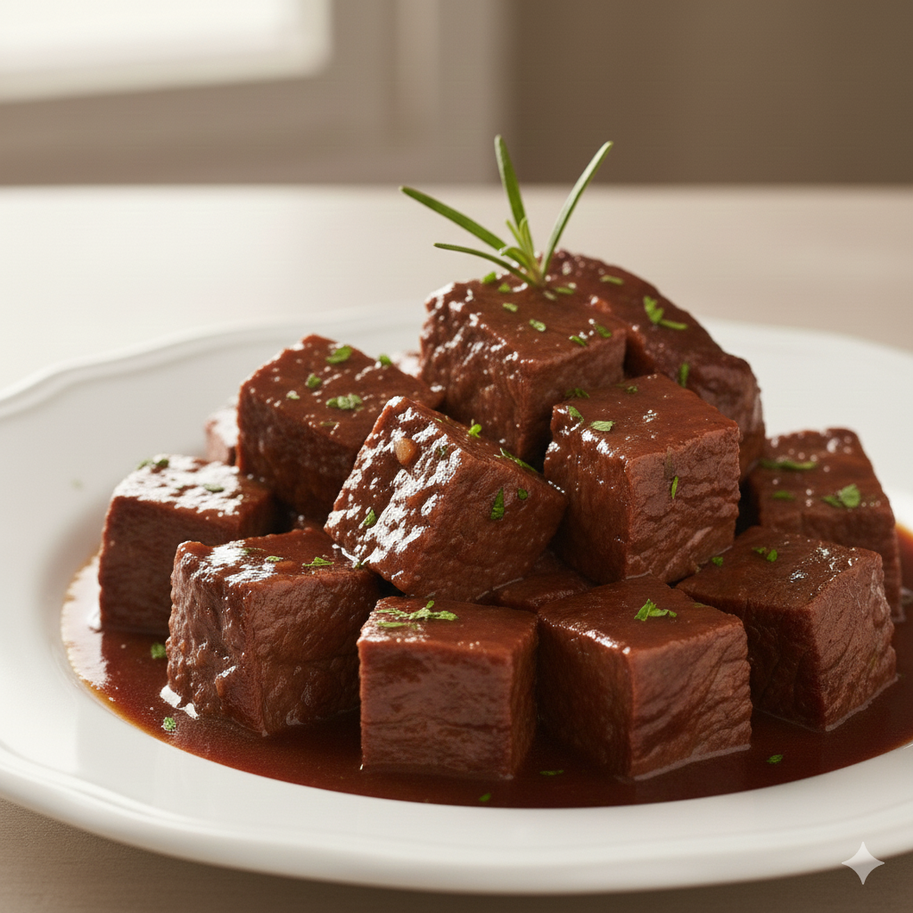 Brasato adi guance di manzo alla Birra Dubbel Treddet